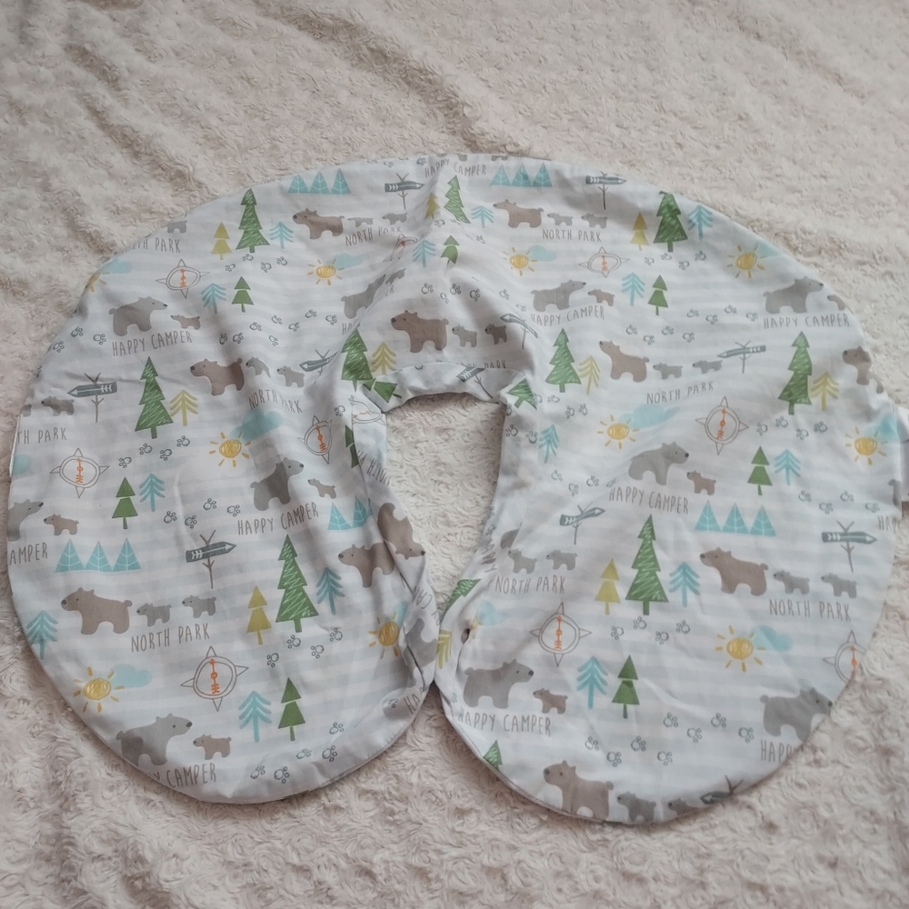 Boppy Pillow Cover Happy Camper Nature Outdoors Bedding Bears Feeding Nursing